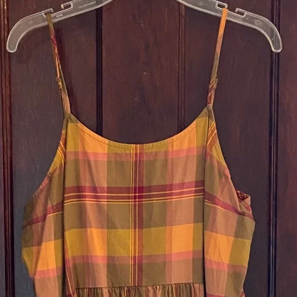 Madewell plaid babydoll cami dress - Picture 3 of 4